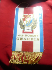 Fanion Club Sportiv Gwardia Polonia , carton ,ciucuri matase ,h=24cm foto