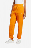 Cumpara ieftin Adidas Originals pantaloni de trening din bumbac culoarea portocaliu, uni IK7689-POMARANCZ