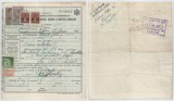 Romania, Ministerul Agriculturii si Domeniilor, Bilet de adeverirea proprietatii, vanzarii si sanatatii animalelor, Voitinel, 1941