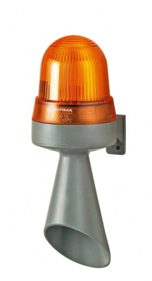 Semnalizator LED Portocaliu 230V IP65 foto