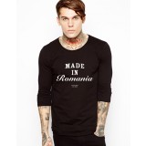 Bluza neagra, barbati, Made in Romania - S