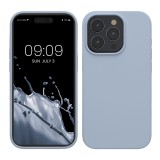 Husa Kwmobile pentru Apple iPhone 15 Pro, Albastru deschis, Silicon, KWM000020CC017C, Carcasa