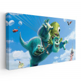 Tablou afis Compania Monstrilor desene animate 2246 Tablou canvas pe panza CU RAMA 40x80 cm