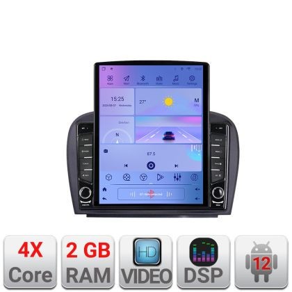 Navigatie Mercedes SL W230 2004-2011 K-W230 ecran tip TESLA 9.7&quot; cu Android Radio Bluetooth Internet GPS WIFI 2+32 DSP CarStore Technology