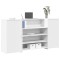 vidaXL Birou de recepție alb 200x50x103,5 cm din lemn prelucrat 3324178