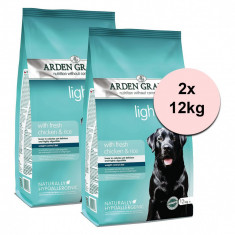 ARDEN GRANGE Light Chicken &amp; Rice 2 x 12 kg