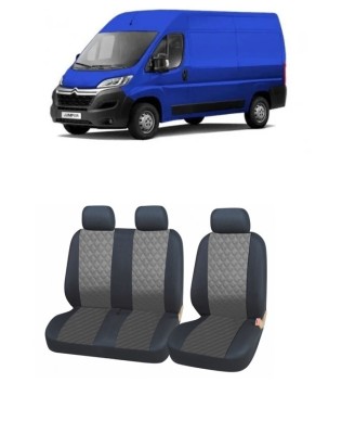 Set Huse scaune din piele CITROEN Jumper 3 locuri 2+1 (2006-2014) foto