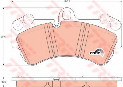 Set placute frana,frana disc VW TOUAREG (7LA, 7L6, 7L7) (2002 - 2010) TRW GDB1547 foto