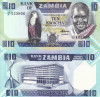 ZAMBIA 10 kwacha ND 1980-88 UNC!!!