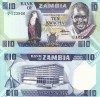 Zambia 10 Kwacha Bancnota, 1980-88, UNC, Africa, Numismatica