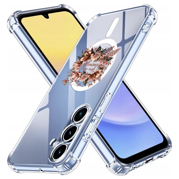 Husa antisoc pentru samsung galaxy a15 - airbag magsafe, col&Egrave;uri ranforsate - you are enough