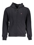 Cumpara ieftin Hanorac cu fermoar barbati, cu mini logo brodat, Regular fit, negru, S