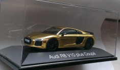 Macheta Audi R8 V10 Plus Coupe 2018 Gold - Herpa 1/43 foto