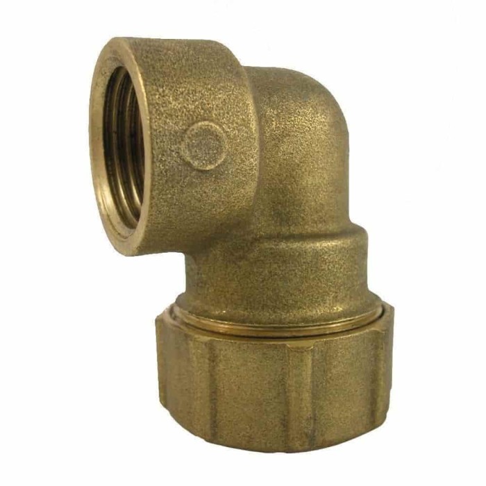 Brass PE Pipe Fitting 90&deg; Elbow IG 40x1 1/4&quot;