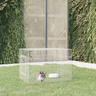 vidaXL Cușcă pentru iepuri, 78x54x54 cm, fier galvanizat foto