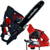 Einhell GC-PC 1335/1 I Set + GC-CS 85 E - Drujba cu motor pe benzina 1.7 CP 35 cm 37.2 cm3 + Masina de ascutit lanturi 85 W 108x23x3.2 mm