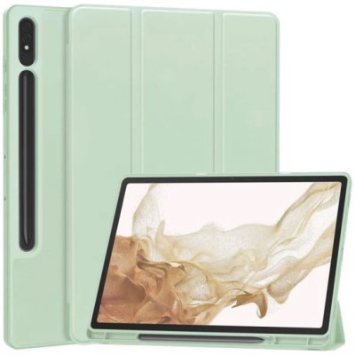 Husa pentru Samsung Galaxy Tab S7 Plus / S8 Plus - Techsuit Flex Trifold - Matcha Green foto