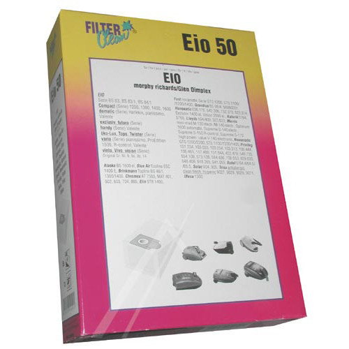 EIO50 SACI PRAF ASPIRATOR, CONTINE 5BUC+2 FILTRE 000041-K pentru aspirator FILTERCLEAN
