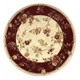 Covor Rotund Model Lotos 551-120, Marime 100 x 100 cm, Rosu, Inaltime Fir 8 mm, Antialergic, Polipropilena, Living, Dormitor, Sufragerie, Birou
