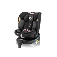 Scaun auto, Lionelo, i-Size Navy, 0-36 Kg, 40-150 cm, Cu isofix si picior de fixare, Protectie laterala, Rotire 360 grade, Ajust