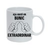 Cana alba personalizata &quot;Asa arata un bunic extraordinar&quot;, INOVATIX&reg;. 330ml, Oem