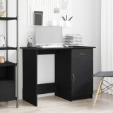 VidaXL Birou, stejar negru, 100x50x76 cm, lemn prelucrat