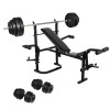 Set gantere pt bancă greutăți pliabilă pentru sală de gimnastică acasă 270166, vidaXL