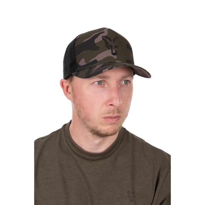 Sapca FOX Black Camo Trucker Cap, Marime Universala