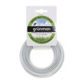 Fir motocoasa Grunman, profesional, profil rotund, PVC cu insertie otel, 2.7 mm x 15 m