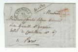 France 1837 Cover + Content TYPE 12 PP red GRENOBLE to PARIS D.819