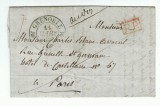 France 1837 Cover + Content TYPE 12 PP red GRENOBLE to PARIS D.819