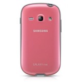 Husa Capac Plastic Samsung S6810 (Galaxy Fame) Roz Original