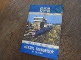 Mersul Trenurilor Calatori 1982-1983: Orar Trenuri CFR, Transport Feroviar, Editie Veche, Carte de Colectie