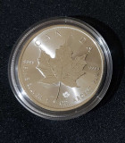 Canada 2023 - 5 USD - Maple Leaf - 1 OZ &ndash; O monedă de argint, America de Nord