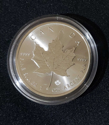 Canada 2023 - 5 USD - Maple Leaf - 1 OZ &amp;ndash; O monedă de argint foto