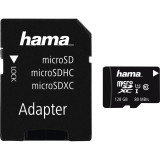 Card de memorie Hama 124158, microSDXC, 128GB, Clasa 10 + Adaptor, 128 GB