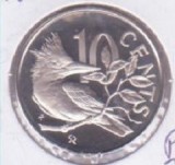 Insulele Virgine Britanice 10 cenți 1981 PROOF, tiraj: 1.124 exemplare