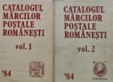 Catalogul marcilor postale romanesti 2 volume, carte cartonata, editura academiei, stare foarte buna, filatelie