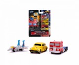 Transformers set 3 nano masinute metalice 4cm, Simba