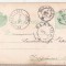 bnk cp Carte postala circulata Bucuresti-Slatina-Draganesti Olt 1903 - marca fixa 5 bani Spic de grau