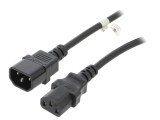 Cablu Prelungitor IEC C13-C14 3m Negru 10A 250V
