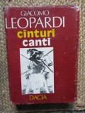 CANTURI, CANTI - GIACOMO LEOPARDI