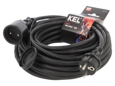 Prelungitor Alimentare Negru 15m 16A 3x2.5mm2 foto