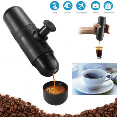 Espressor manual portabil cu cescuta incorporata, pentru voiaj foto