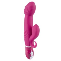 Vibrator iepure cu display LED cu 7 moduri de vibratie Flores Piccolo (17,5 cm)