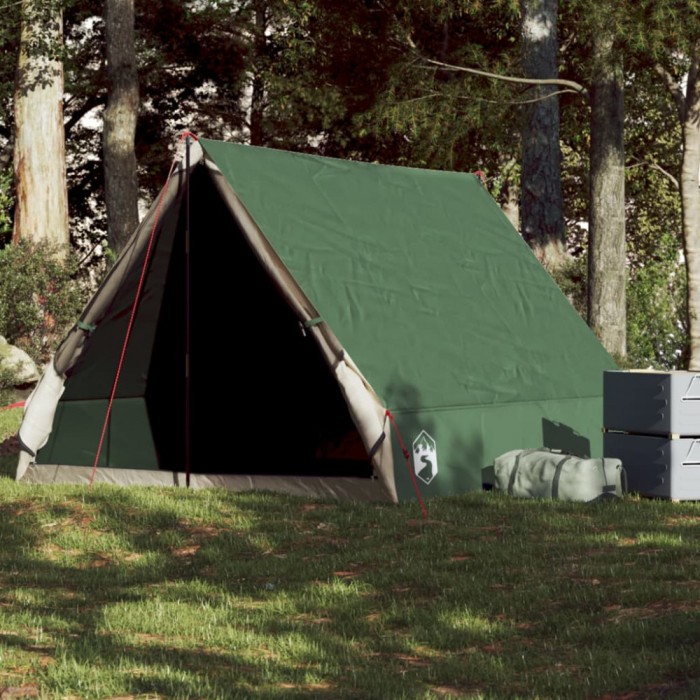 Gossi cort de camping cu cadru a, 2 persoane, verde, impermeabil