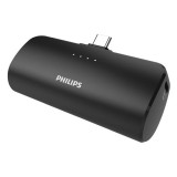 Baterie externa Philips, Li-polymer, 2500 mAh, conector USB-C, plastic