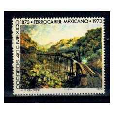 Mexic 1973 - Calea ferata Veracruz-Mexico City, tren, neuzat