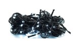 Instalatie de Craciun liniara, eMazing, 17 M, din care 1M cablu priza 220V, 200 LED, 8 jocuri de lumini, controler, fir negru, alb rece