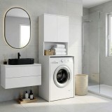 Cumpara ieftin Dulap Baie Adore cu Loc Pentru Masina de Spalat, 3 Rafturi, 2 Usi, Alb, 65x182x60 cm
